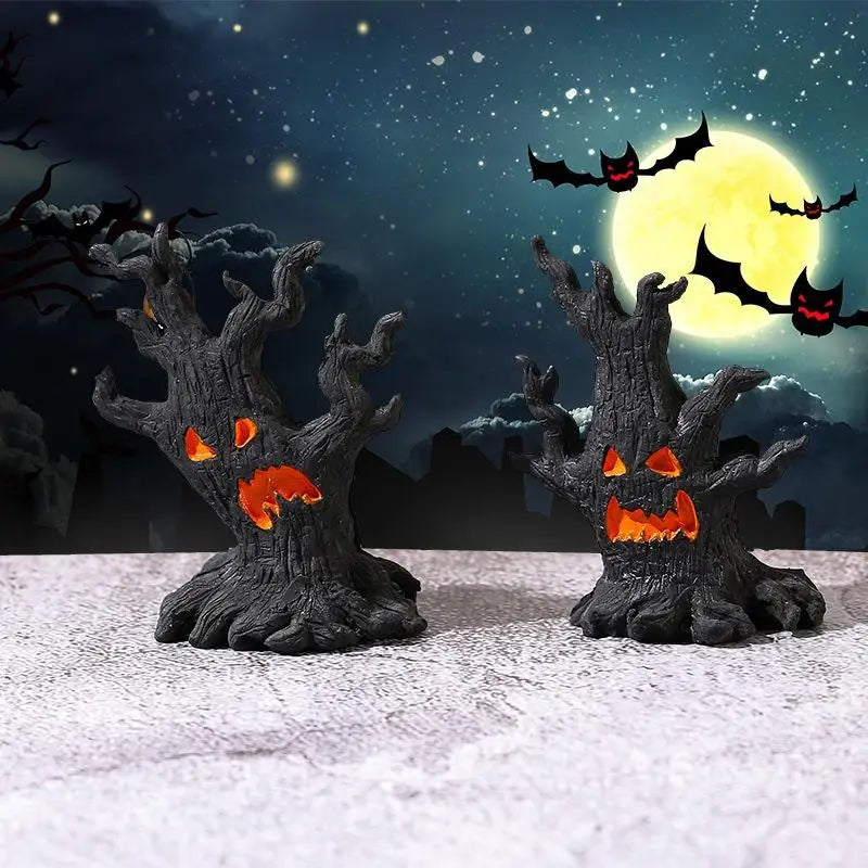 Micro Landscape Halloween Dryad Ornaments Mini Dryad Shape Craft Resin Ornament For Halloween Party Horror Atmosphere Home Decor Zpaxo