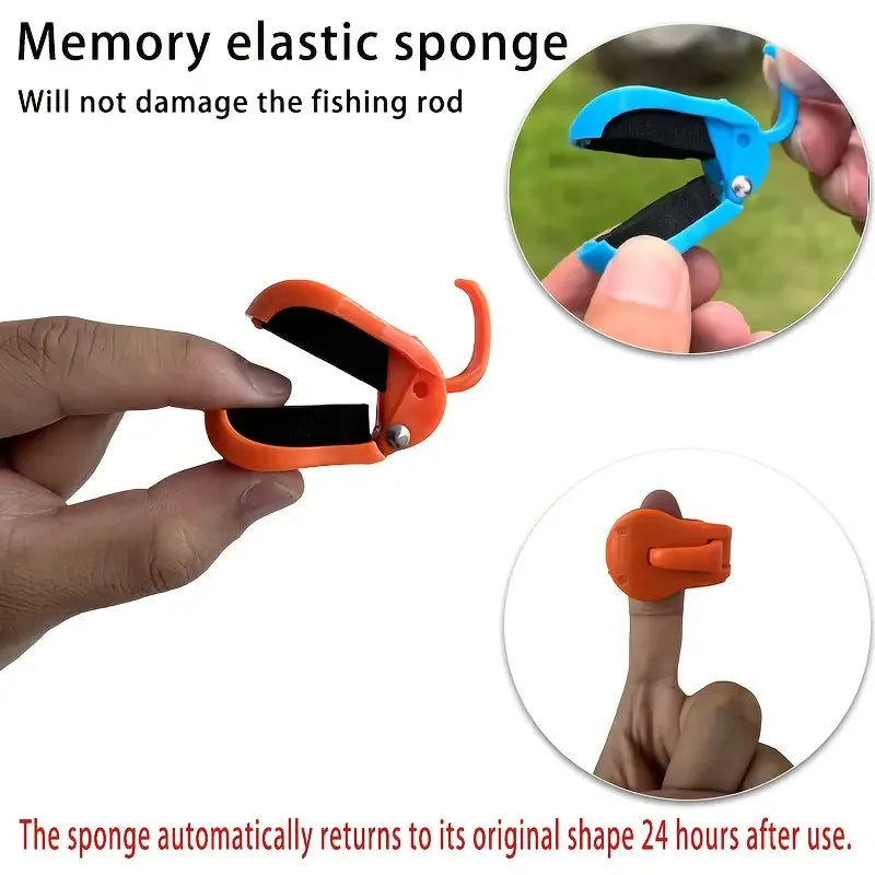 Quick-Attach Fishing Rod Clip – 1-Hand Tool-Free Holder 2/4 Pack