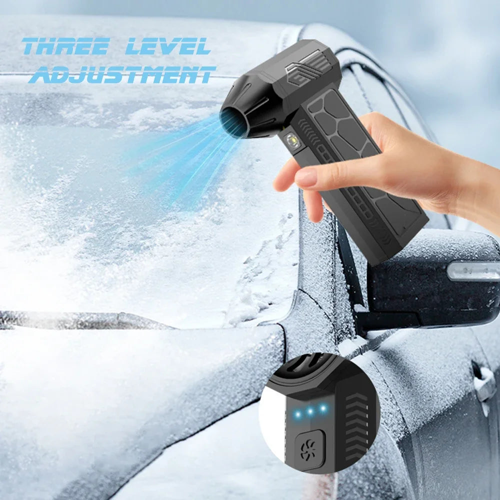 Air Duster 6000mAh Air Blower 90000RPM for Keyboard Computer Cleaning Motor Violent Turbo Fan Dust Fan Cordless Duster Blower Zpaxo
