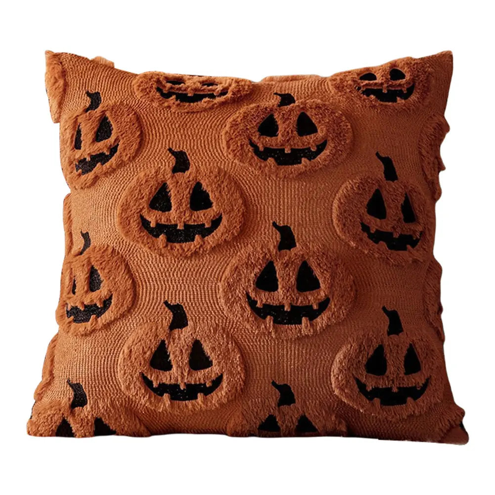 Halloween Ghost Pumpkin Pillowcase Washable Soft Pillow Case Plush Zpaxo L 1PC