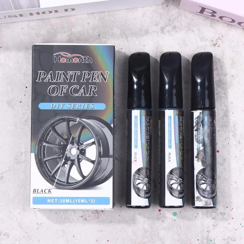 Black Wheel Scratch Touch-Up Pen 3-Pack | Car Rim Repair Kit