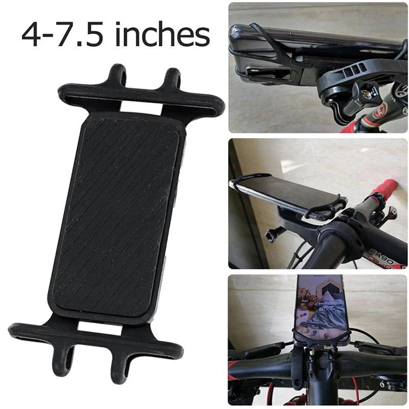 Removable Silicone Bicycle Mobile Phone Holder Universal Motorcycle Scooter Cell Phone Bracket For Sram Garmin Bike Phone Stand Zpaxo