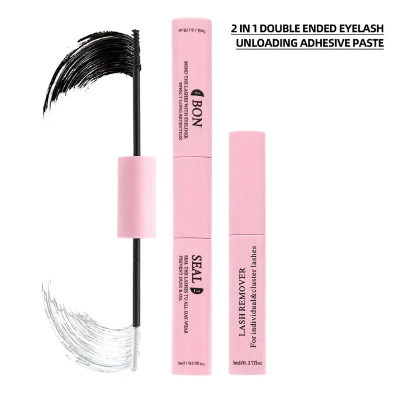 Bond Seal Eyelash Glue 2-in-1 Clustered Clear Latex Waterproof DIY