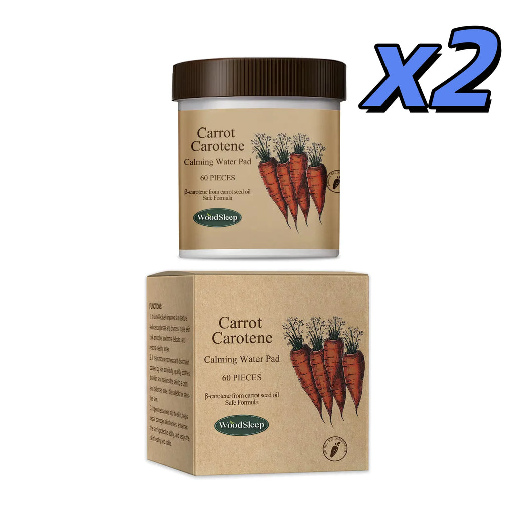 WOODSLEEP Carotenoid Calming Facial Pads – 60 Pads Hydrating Facial Treatment Pads Zpaxo 60PIECES boxed x 2