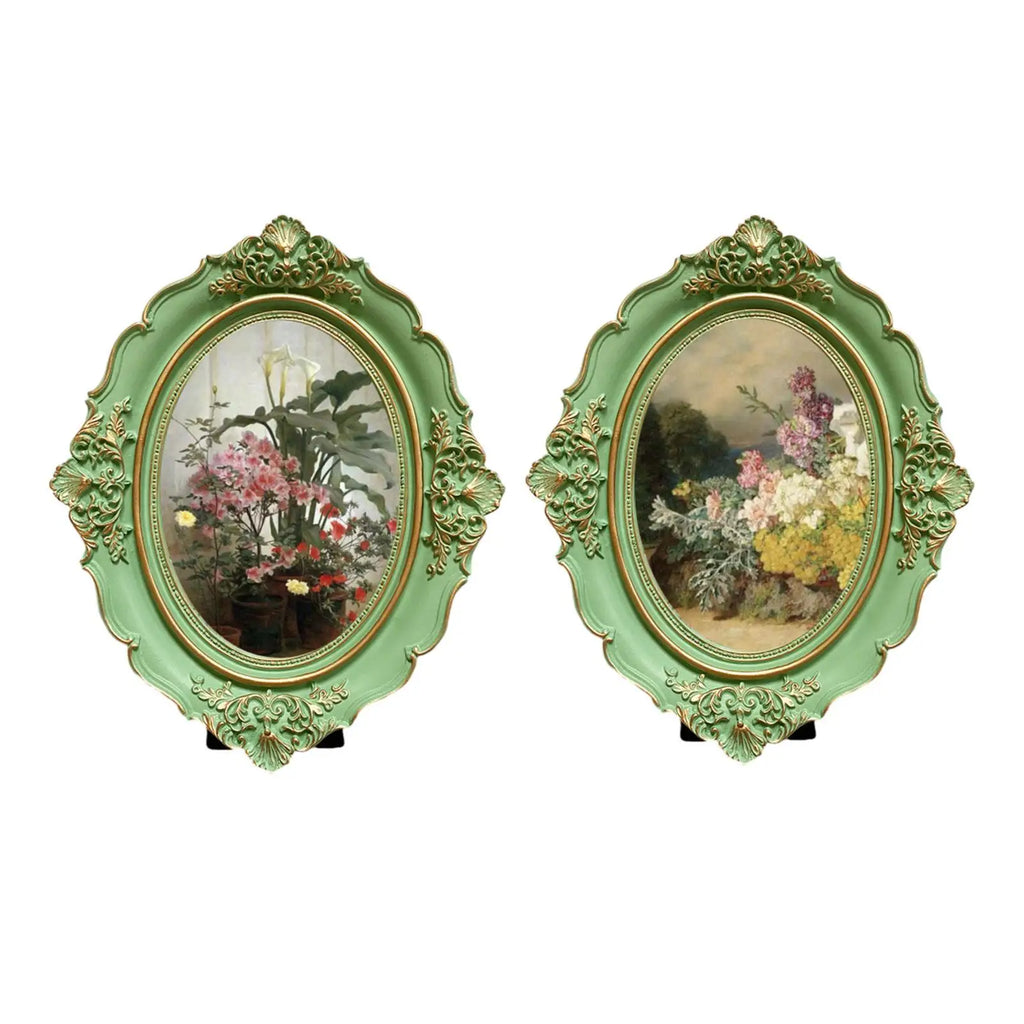 Picture Frame Resin Antique Photo Gallery Art Photo Frame Photo Display Holder for Bedroom Wall Living Room Table Home Decor Zpaxo