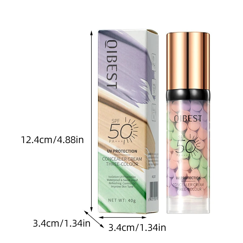 Spiral Concealer Isolation Cream - SPF50+ UV Protection, Waterproof & Long-Lasting Zpaxo