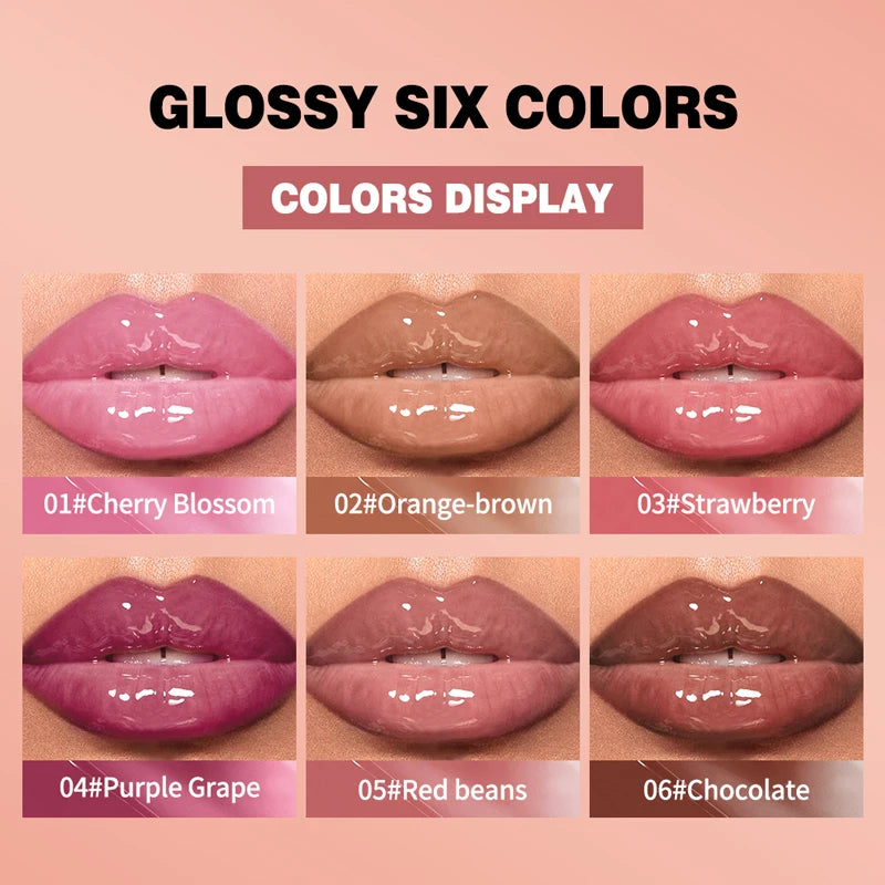 Moisturizing Lip Gloss Waterproof Sweatproof Easy Apply Non Fading