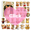 Coigi Advent Calendar 2025, 24 Days Countdown With Cute Corgi Mini Ornaments, Dog-Themed Christmas Decoration Set For Home Décor Zpaxo Default Title