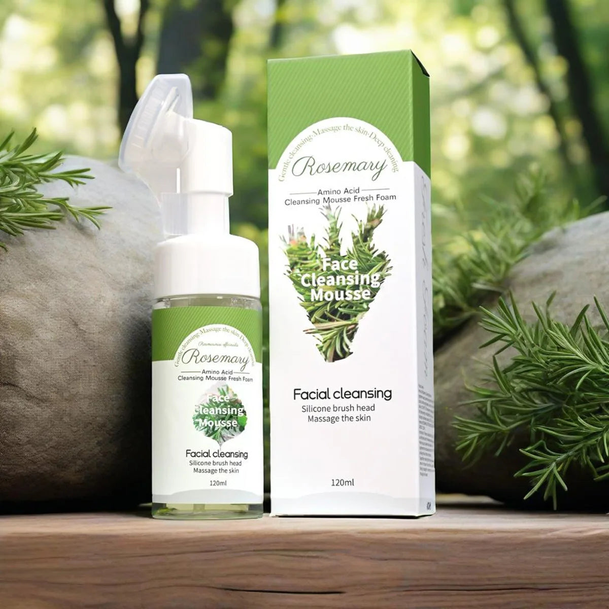 Rosemary Essential Oil Facial Cleanser Mousse – Oil Control Facial Cleanser Mousse Zpaxo