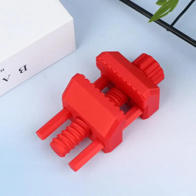 Mini Vise Adjustable Height Sturdy Base Small Clamp For Miniature Clamping Model Building Electronics Repair Hobbyist Workshop Zpaxo White
