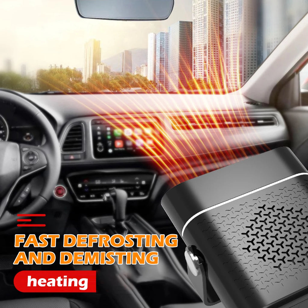 Car Defogger Heater Fan 2 In 1 Cooling & Heating 12V/24V Fast Heating Defrost Defogger Windshield Car Anti-Fog Winter Accessorie Zpaxo