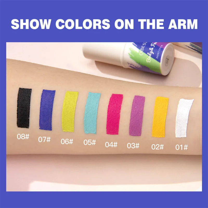 Body Face Paint Stick Natural Three-dimensional Modification Contour Brightening Skin Tone Face Washable Painting Pen Party Art Zpaxo