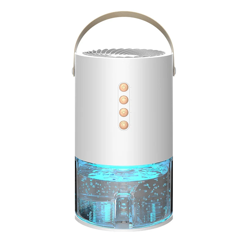 1000ml Dehumidifier Air Dryer for Home Office Negative ions Eliminate Damp Mold and Moisture Portable Air Dehumidifier EU US Zpaxo WHITE US Plug