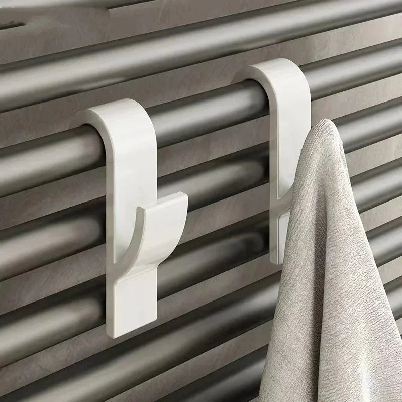 Heated Radiator Towel Rail Hooks – Clip-On Bathroom Hanger Radiator Towel Hooks Zpaxo