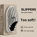 Men's Winter Slippers Indoor House Shoes Non-slip Fuzzy Scuff Soft
