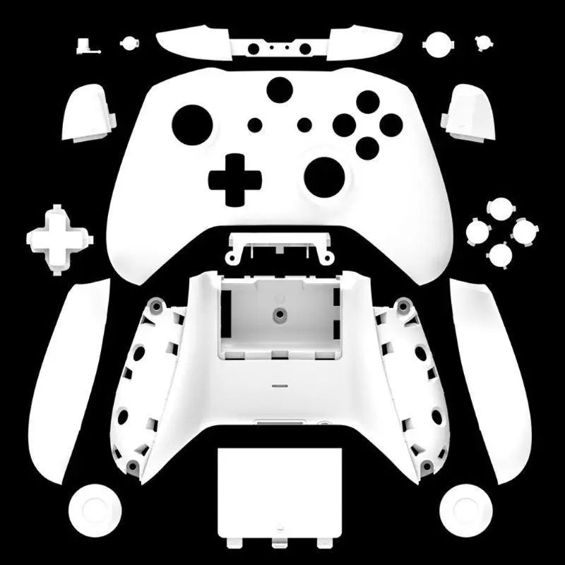652F 1 Set Housing for Case for Shell Faceplates Cover with Bumpers Trigger ABXY Buttons for XB Controller Zpaxo White CN