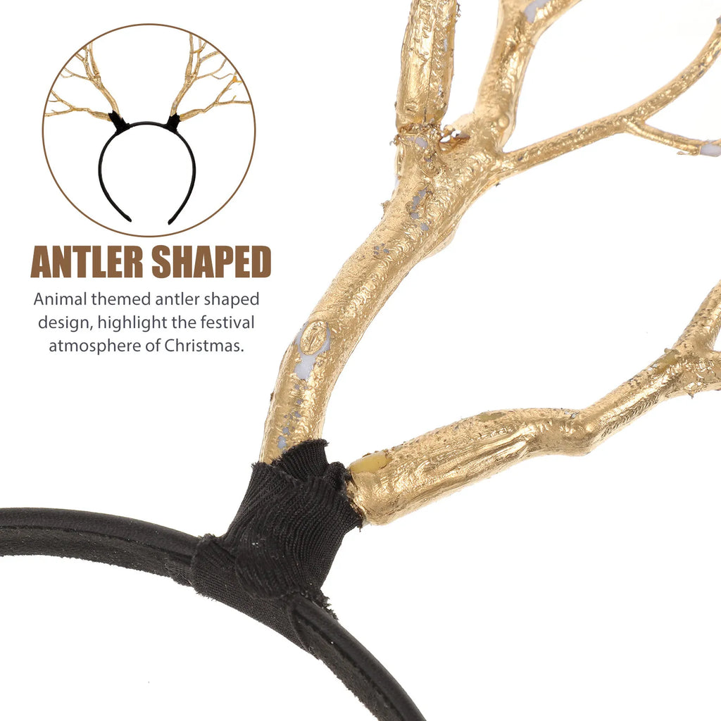 Antler Hair Hoops Deer Horn Headband Branch Christmas Festival Party