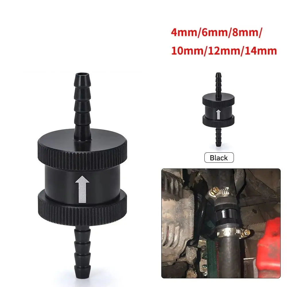 Aluminum Alloy One Way Check Valve 4 6 8 10 12 NRB Rubber O Ring Fuel Zpaxo
