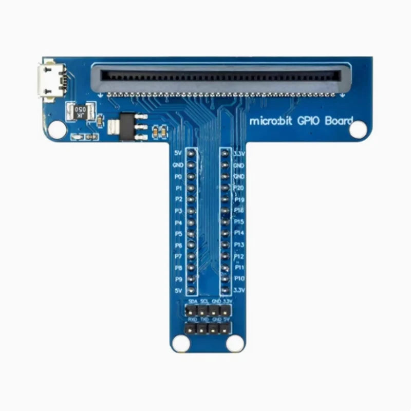 Microbit Development Board T-Shaped GPIO Expansion Board Micro: Bit Breadboard Adapter Board Python Zpaxo
