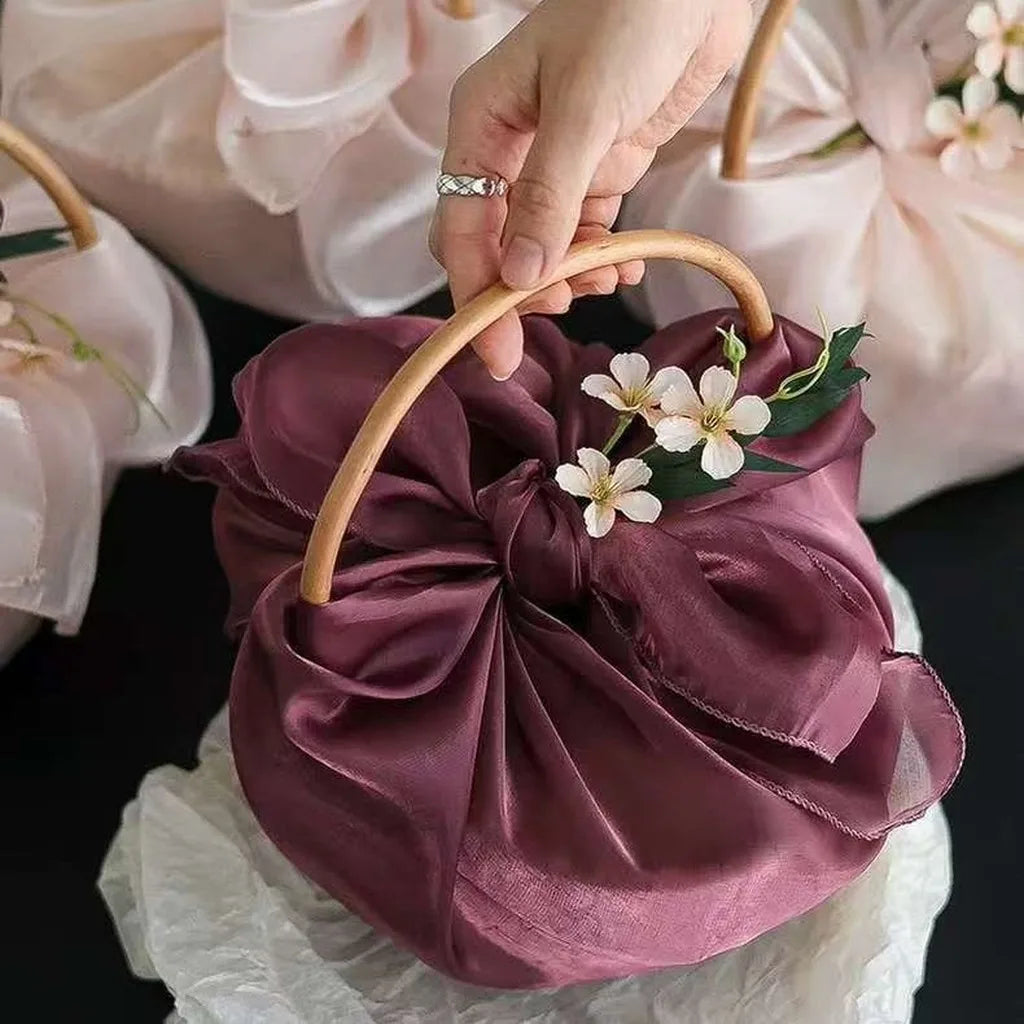Rattan Woven Floral Gift Basket – Wedding, Christmas & Events