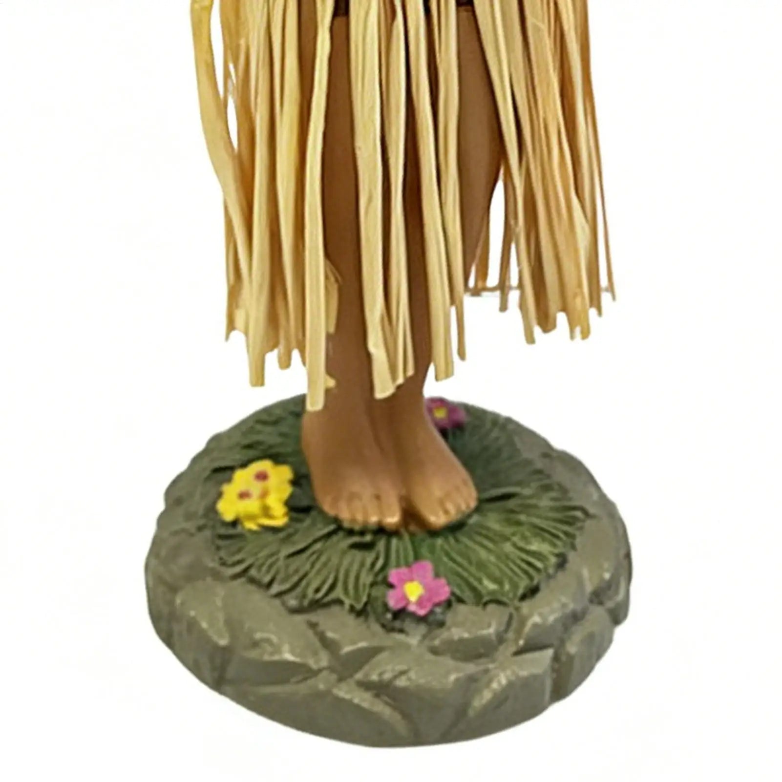 Hawaiian Dancing Girl Posing Dancer Decorations Resin Craft Dashboard Bobblehead Doll Souvenir Ornaments Home Car Decor Zpaxo