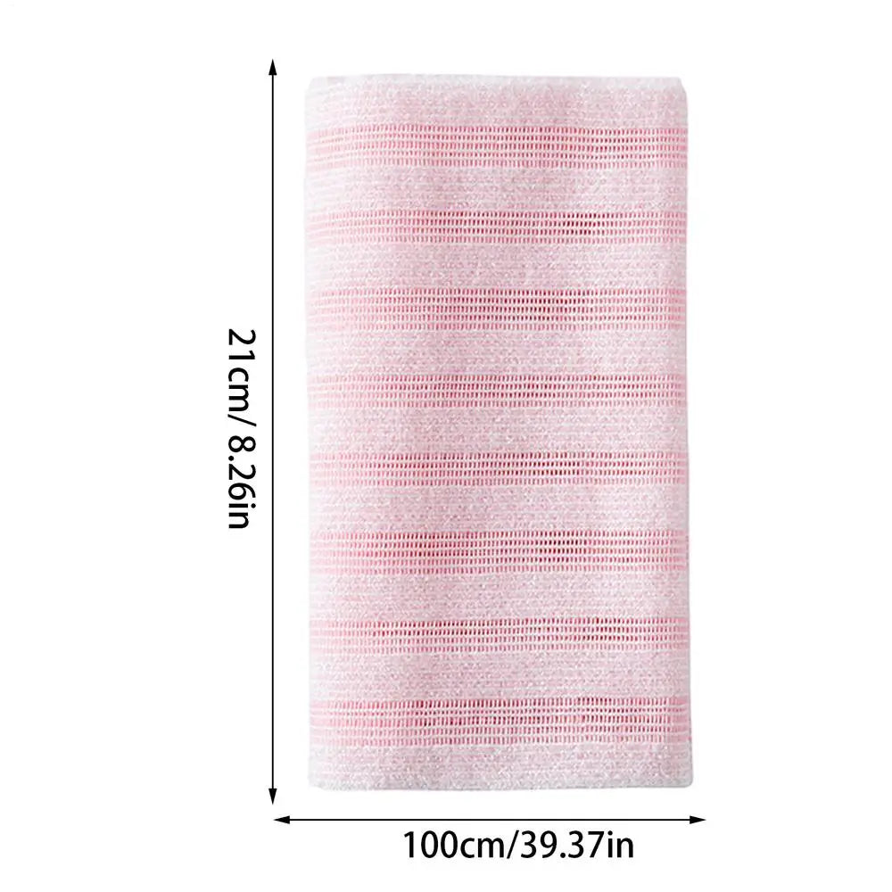 Exfoliating Back Scrubber Towel – Body Wash Cloth for Shower Body Exfoliating Scrubber Zpaxo Blue