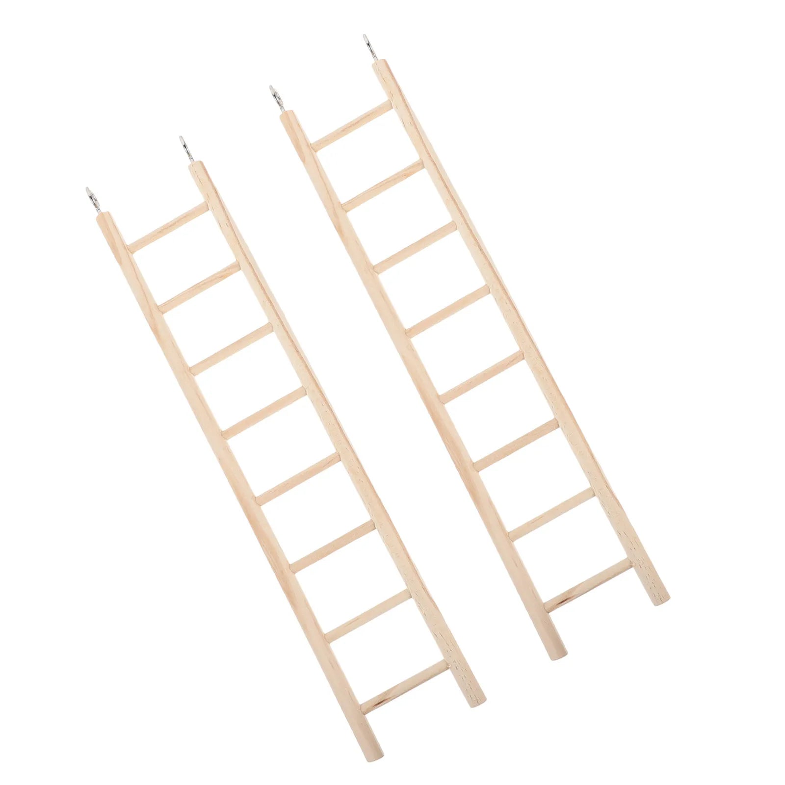 Bird Cage Wooden Ladder Pet Climbing Multilevel Platform Hanging