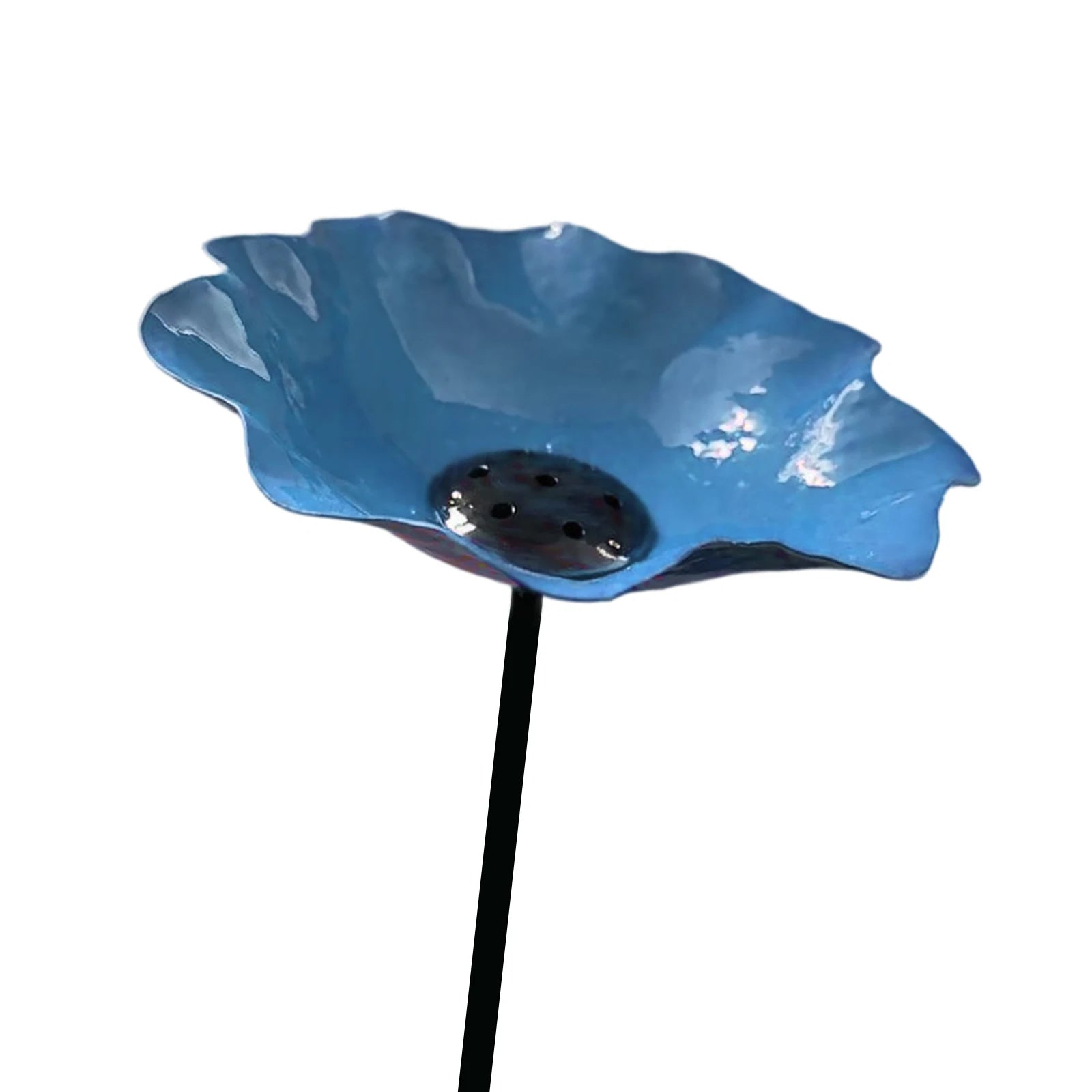 Metal Flower Garden Stake Weather Proof Butterfly Bees Bath Bowl Bird