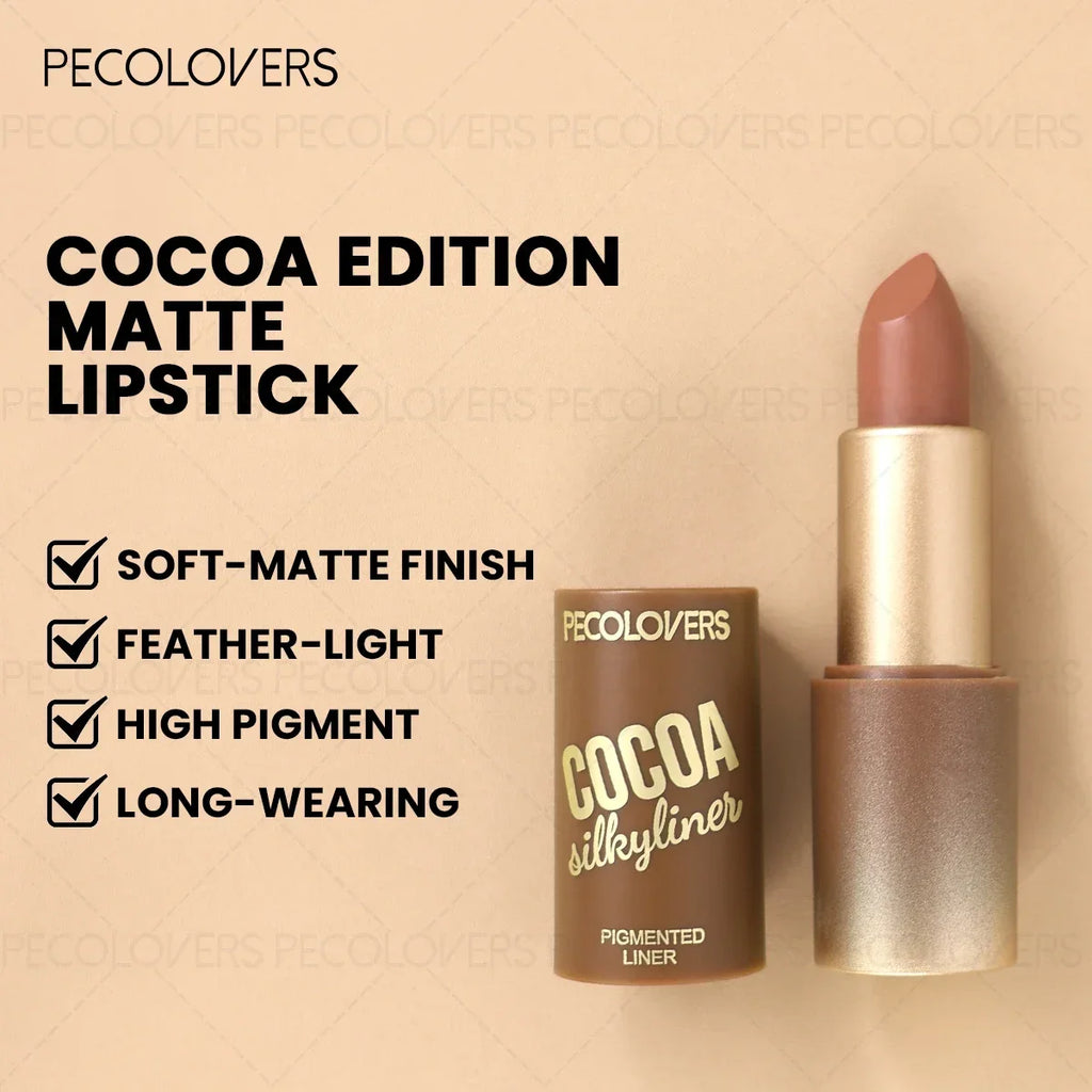 1 Pc Waterproof Brown Lipstick, Water-Resistant Lip Color, Sweat-Proof Lip Stick For Outdoor Activities And Travelers Zpaxo