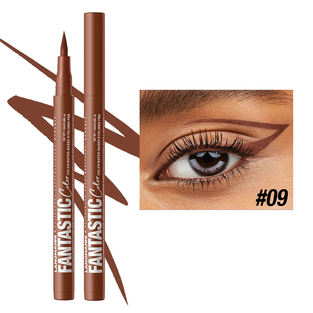 Matte Pink Eyeliner Pencil Easy-to-pigment Fantastic Liquid Pen Zpaxo 09