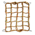 ▶1Pcs Fun Hanging Play Sleep Gear Trending Pet Hammock Net Sturdy Braided Bed For Small Pets Parrots Guinea Pigs Zpaxo A4
