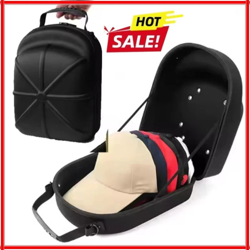 1pc Baseball Hat Travel Bag Baseball Cap Travel Case Storage Carrier Box Display Bag Eva Baseball Cap Carrying Bag Zpaxo