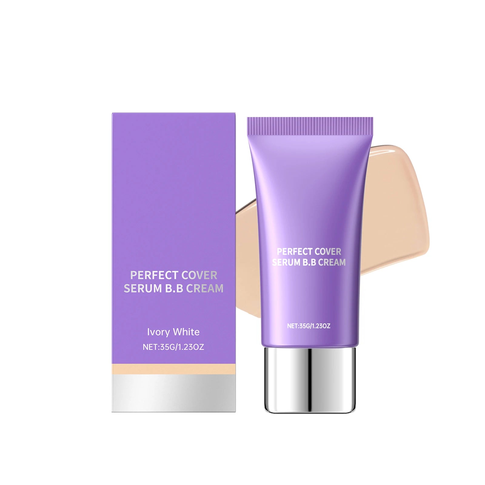 BB Cream Foundation Perfect Cover Concealer Waterproof Hyaluronic Acid Color Correcting CC Cream Brightening Base Makeup Primer Zpaxo Ivory White