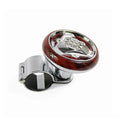 Practical ABS Steering Wheel Spinner Knob Rotating Adapter Ball Zpaxo Peach Wood