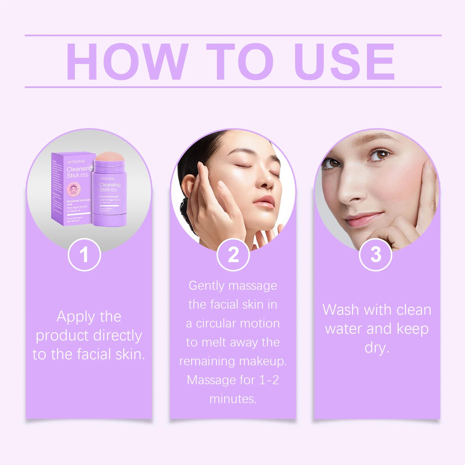 Vitamin E Makeup Remover Stick – Deep Pore Cleansing Cream 30g Makeup Remover Stick Zpaxo