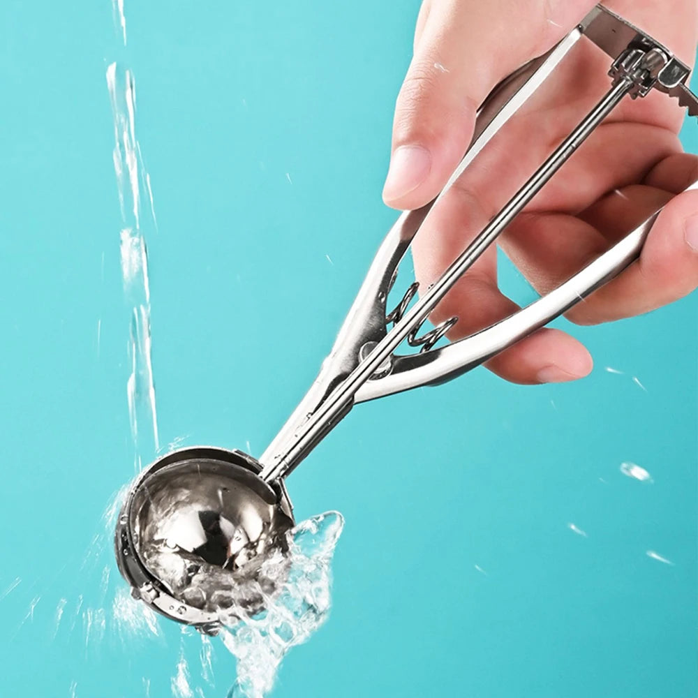 Ice Cream Scoop with Trigger Stainless Steel Cookie Scoop for Baking Fruit Cookie Dough Cupcake Zpaxo