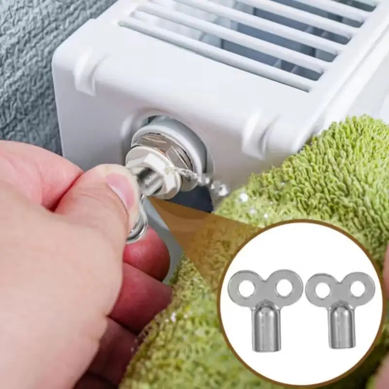 4pcs Radiator Valve Keys: Metal, Corrosion-Resistant, EU Thread, for Heating/Ventilation Zpaxo