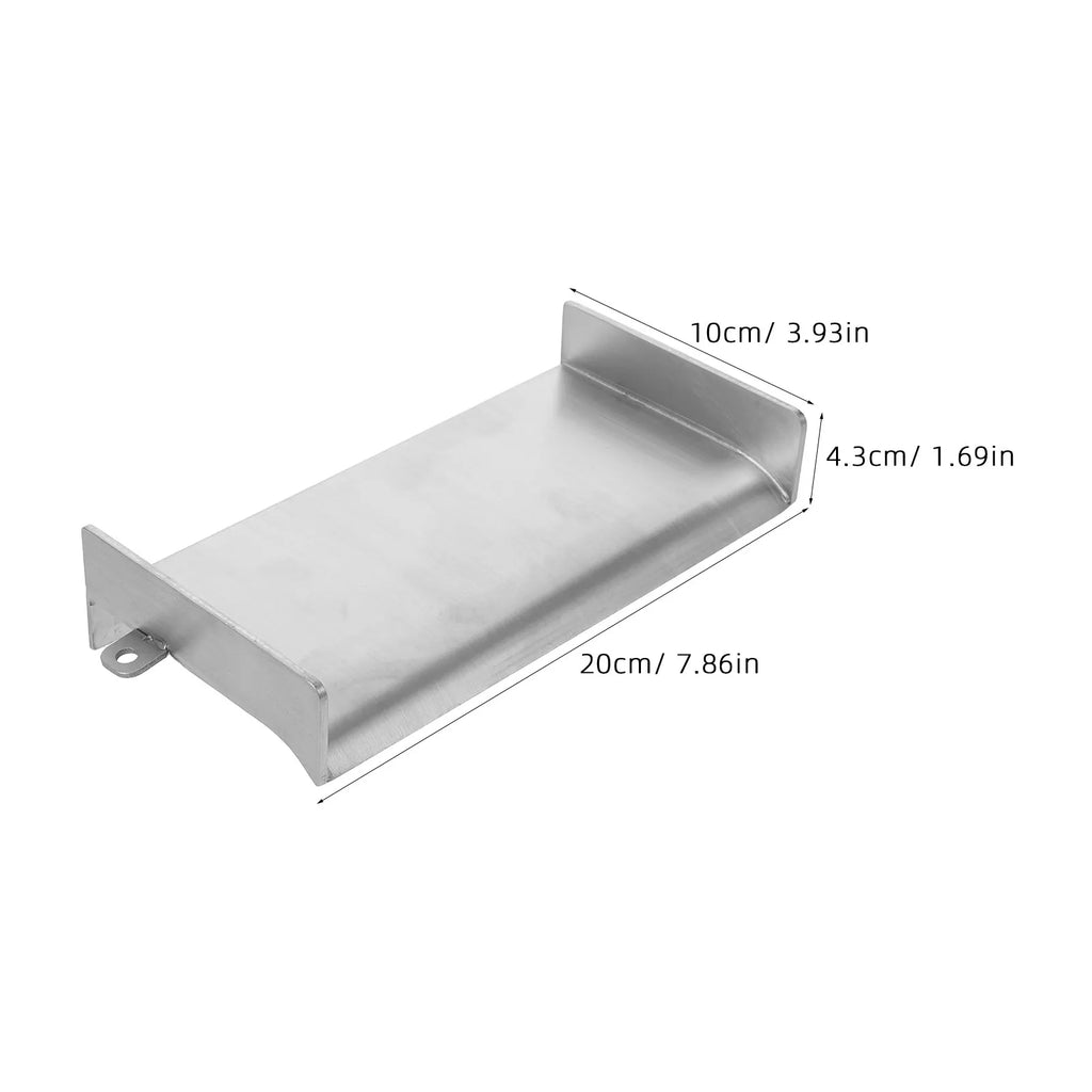 Stainless Steel Waterfall Spillway Outlet 7.86x3.93x1.69 Outdoor Fountain Spout Patio Pond Spillway for Garden Pond Backyard Zpaxo