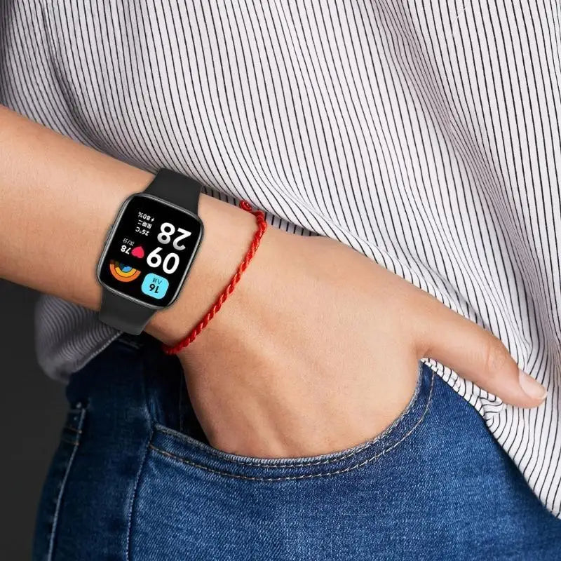 652F Watch Bands For Redmi Watch3 Lite Active Women Men Girls Soft Silicone Wristbands Replacement Strap Zpaxo