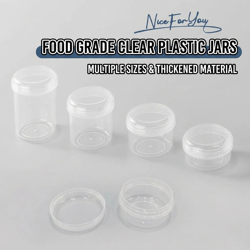 Refillable Travel Jars 20–50ml | Leak-Proof PP Cosmetic Containers