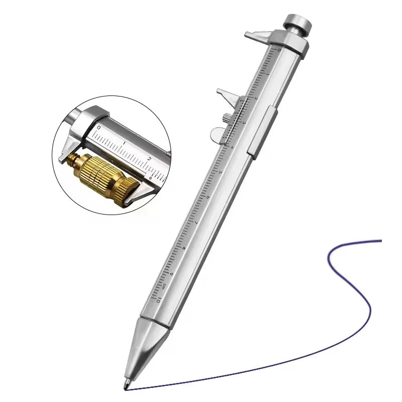 Creativity Multifunction Caliper Pen Ball Point 0.5mm Ballpoint Gel Pen Vernier Caliper Roller Ball For Office School Stationery Zpaxo
