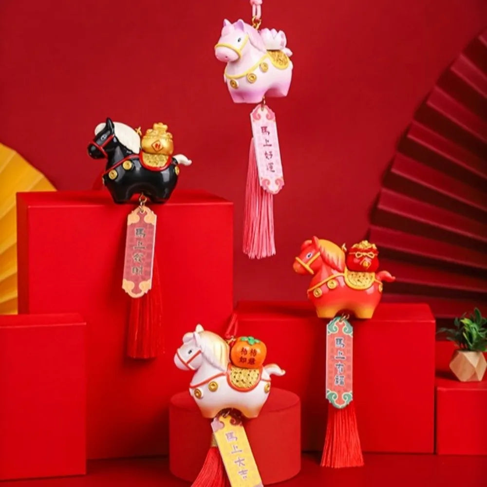 Tang Horse Chinese Year Decoration Traditional Cute Spring Festival Zpaxo