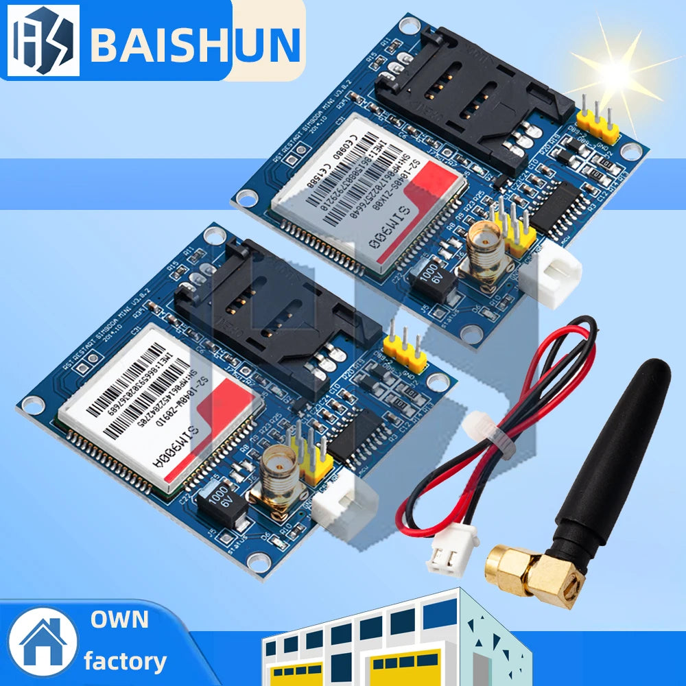 SIM900A GSM GPRS Wireless Module V4 0 Dual-band 900 1800MHz Antenna Zpaxo