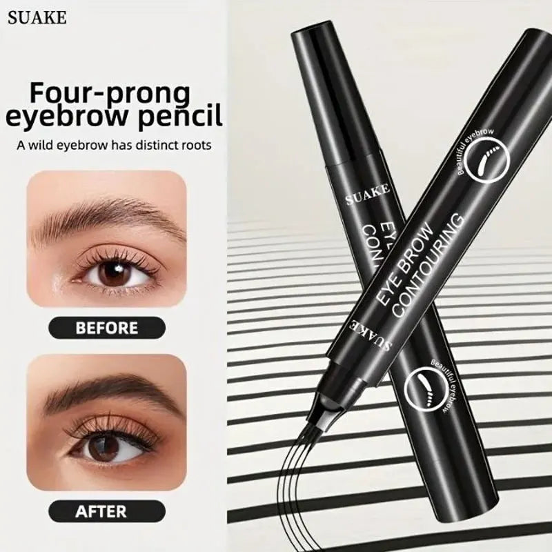 4 Point Eyebrow Pencil Enhance Waterproof Liquid Pen Natural Makeup