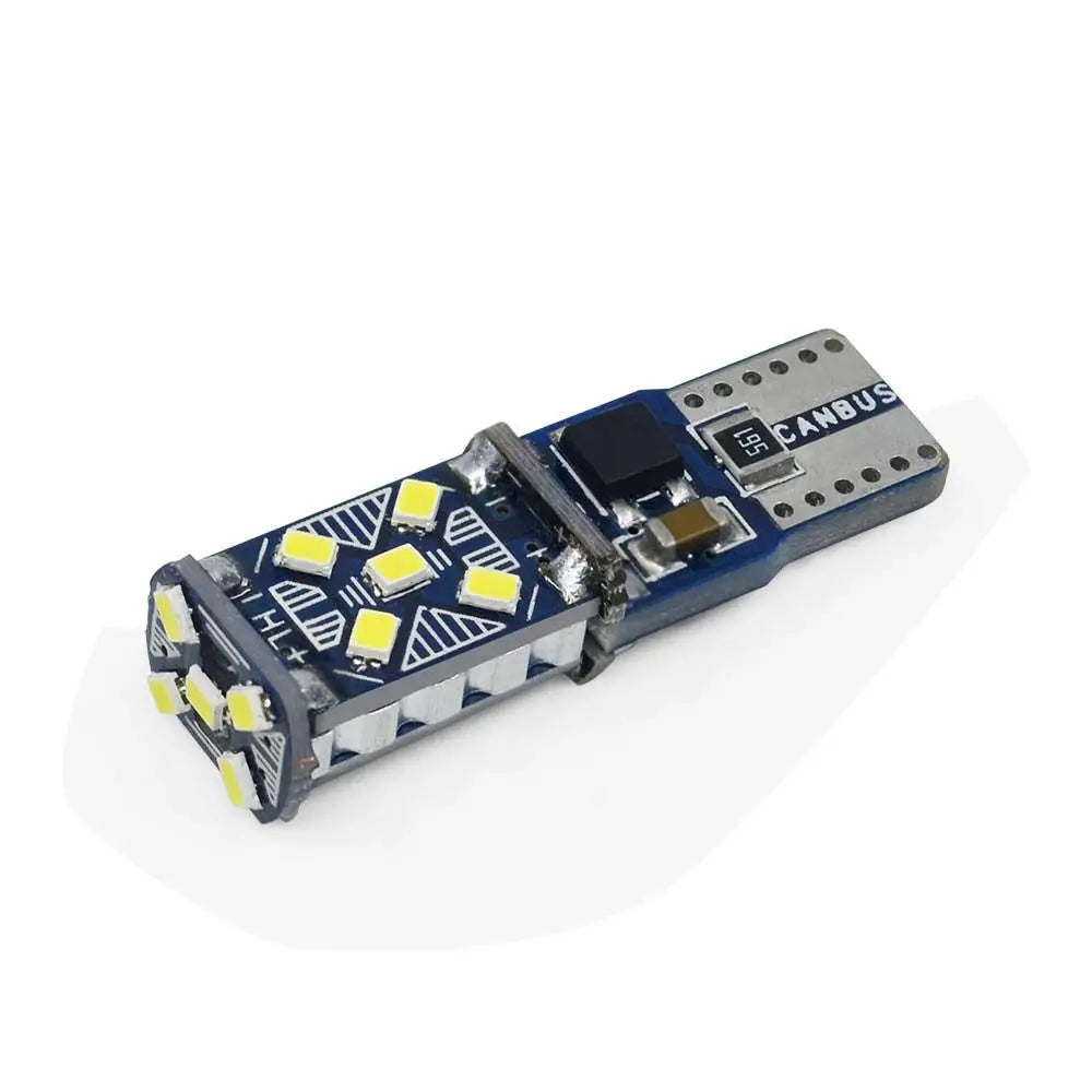 Super Bright W5W Auto Taillight T10 Car Interior Lamp Car License Number Plate Lights Reading Light Auto Wedge Turn Side Bulbs Zpaxo white