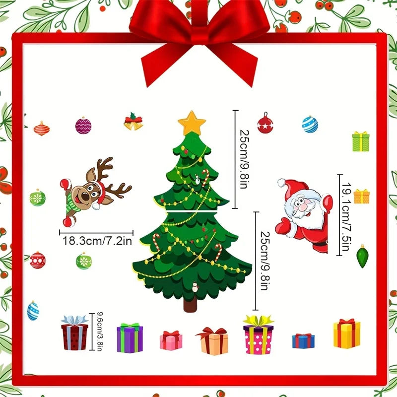 Santa Reindeer Holiday Magnets Magnetic Christmas Tree Refrigerator Zpaxo MK0206A