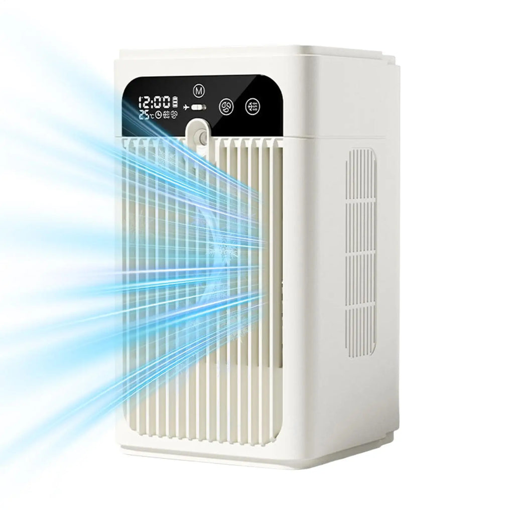 Desk Fan Personal Cooling Time Display Water Tank Air Blowing Mist