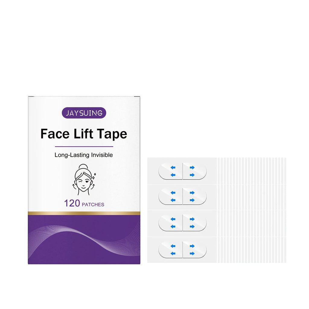Jaysuing Invisible Face Lifting Tape – Hyaluronic Acid 120 Patches Face Lifting Patch Zpaxo 120 Patches 120 Patches