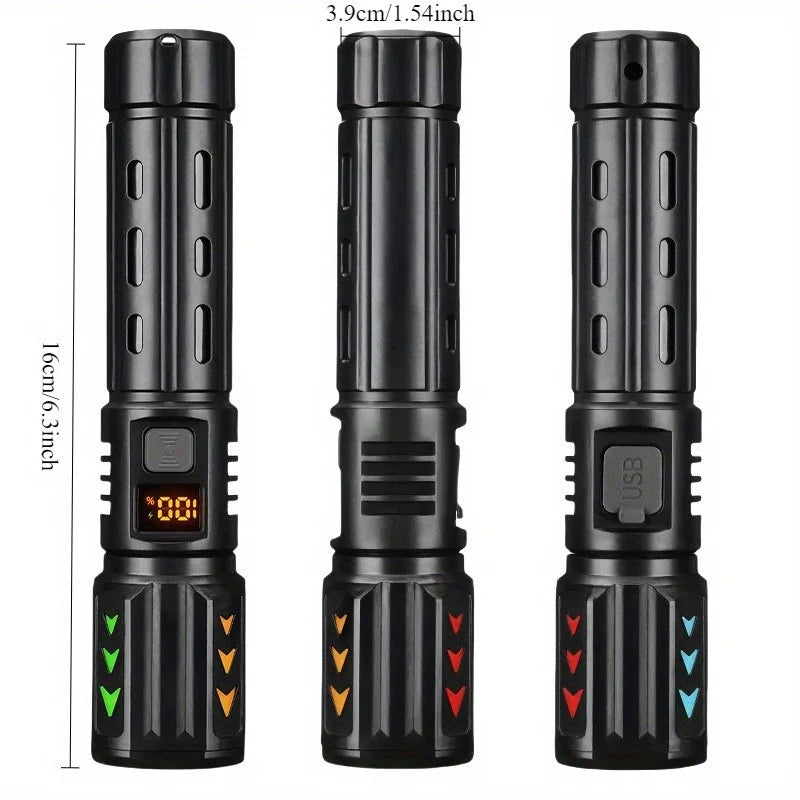 POCKETMAN 3800 Lumen LED Flashlight – USB-C Zoom Torch