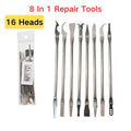 8 In 1 CPU IC Glue Remover C Chip Repair Phone Tool Set Ultra-thin Blades Repair Hand Tools For Mobile Phone Notebook Computer Zpaxo 8 in 1
